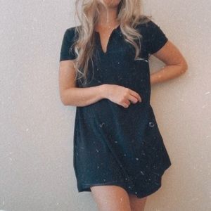 Lush black mini dress